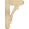 Ekena Millwork Merced Craftsman Rough Sawn Bracket w/ Offset Brace, Douglas Fir, 6"W x 16"D x 24"H BKT0604X16X24MRC04RDF - alternate 3